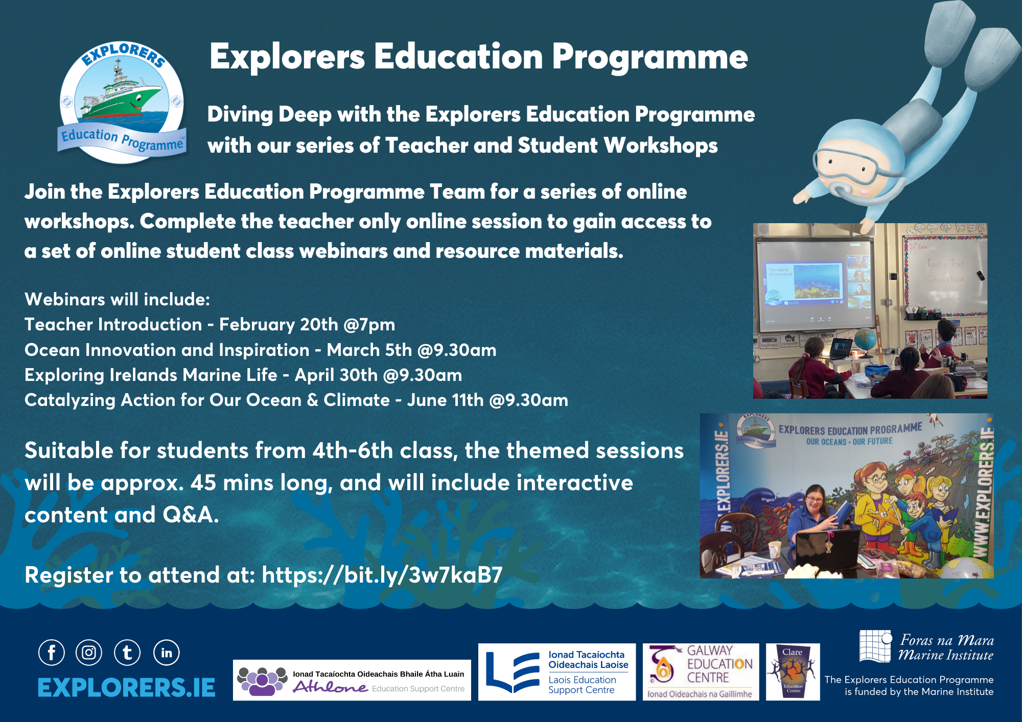 Diving Deep with the Explorers Education Programme with our series of ...