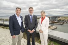 (L-R) Dr Rick Officer (Marine Institute), Professor David Burn ( University of Galway) and Dr Orla Flynn (ATU)
