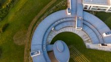 Aerial shot of the Marine Institute headquarters. 