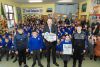 Pupils of Scoil Cholmchille primary school in Malin, Co Donegal have been presented with the inaugural national prize for the Marine Institute’s Explorers Ocean Champions Award by Minister for Agriculture, Food and the Marine Charlie McConalogue TD