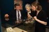 Rick Officer, Lea Delhaise and President Catherine Connolly at the opening of the Exhibition. 