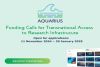 AQUARIUS Project launches first call for €8.1 Million in funding to support marine and freshwater research