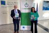 Michael Gillooly, Interim CEO of the Marine Institute and Patricia Orme, Corporate Services Director at the launch of the Climate Action Roadmap. 