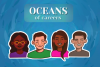 Illustrated banner with headshots of male and female scientists. 
